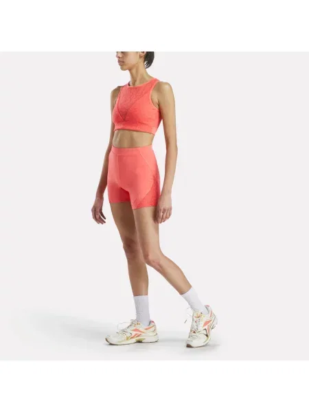Reebok Reebok x Angel Reese Szorty rowerowe female Sunset Coral Size: