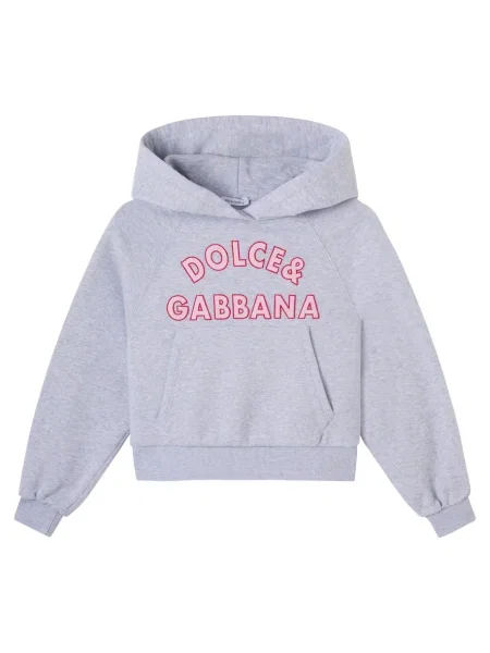 Gyerek kapucnis melegítő felső Dolce&gabbana szürke