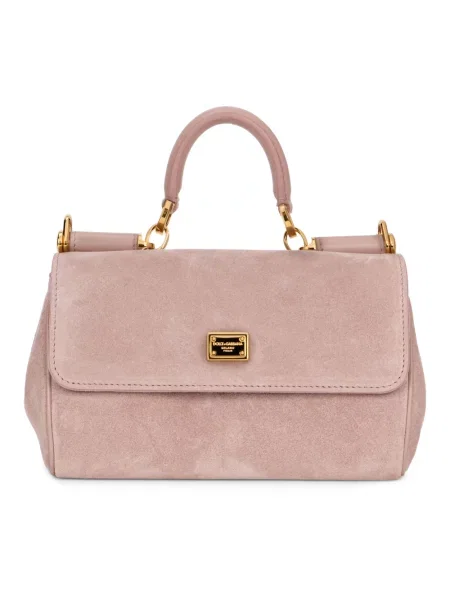 Torebka Dolce And Gabbana skórzana różowa