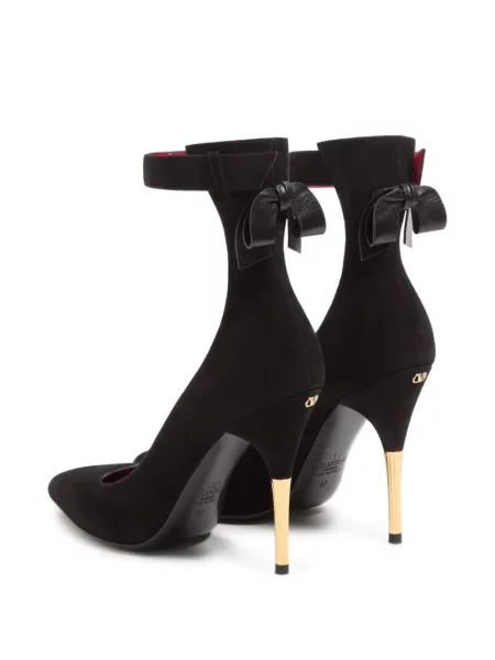 Pantofi cu toc Valentino Garavani din piele de căprioară negru