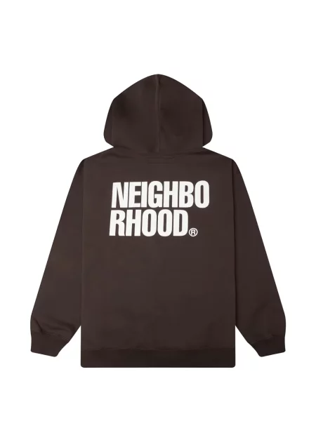 Raštuotas džemperis su gobtuvu Neighborhood ruda