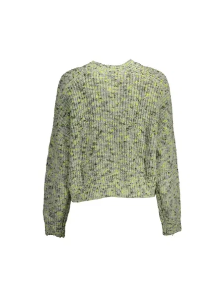 Wielobarwność sweter Desigual zielony