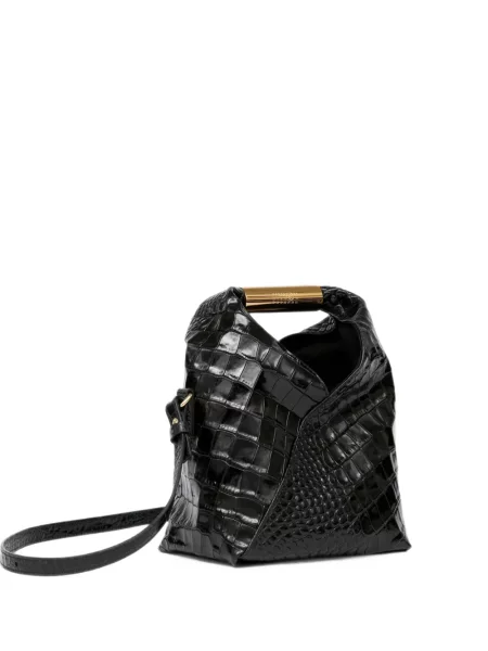 Geantă shopper Mm6 Maison Margiela din piele negru