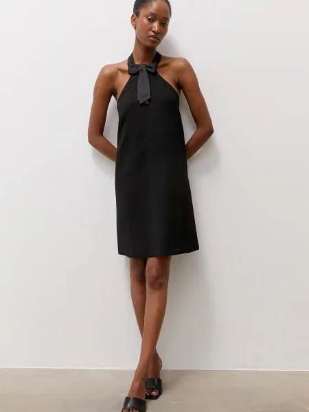Answear.LAB rochie halter negru