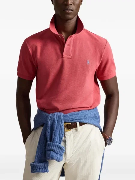 Polo Polo Ralph Lauren από ζέρσεϋ με αυτόγραφο μαύρο
