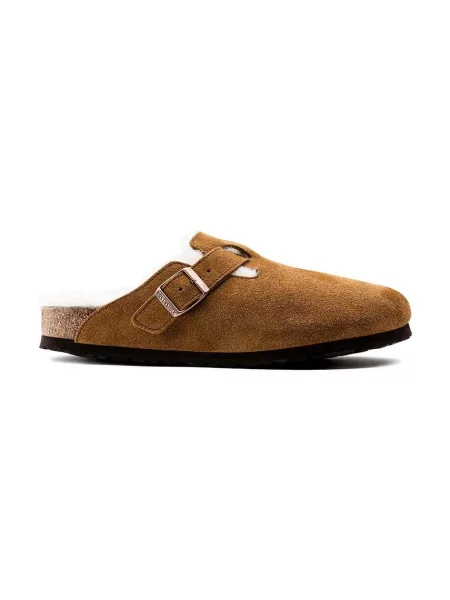 Birkenstock semiš copati Boston rjava