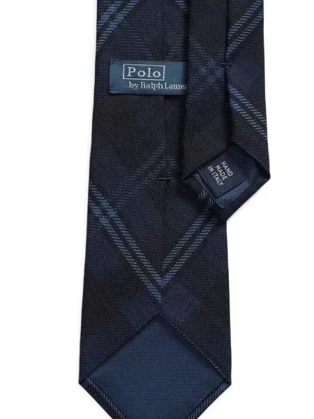 Krótka czapka z daszkiem Polo Ralph Lauren w jodełkę jednorzędowa niebieska