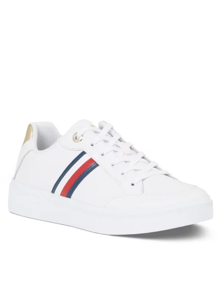 Superge Tommy Hilfiger s črtami bela