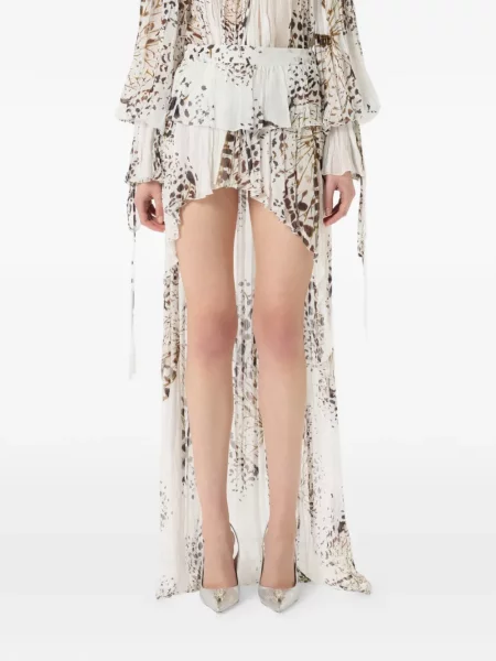 Fustă Blumarine cu imagine alb