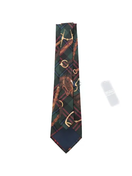 Pulover Polo Ralph Lauren de lână în carouri cu imagine verde