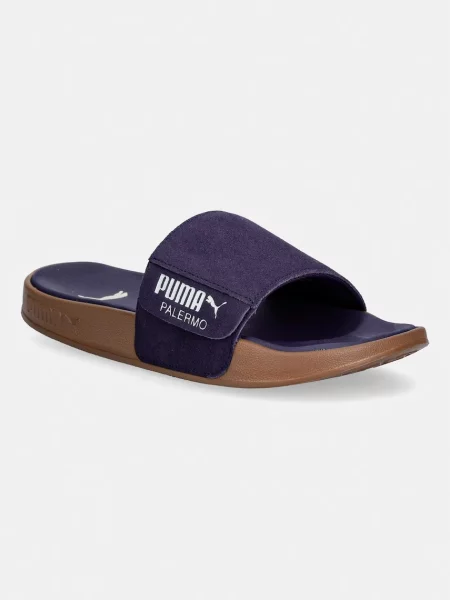 Șlapi Puma din piele violet