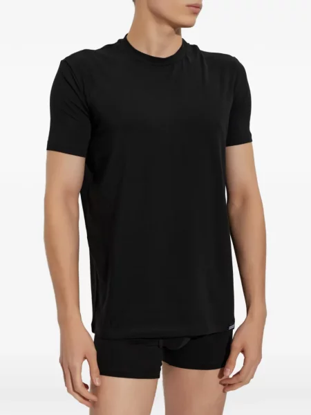Tricou Dsquared2 cu imagine cu decolteu în V negru