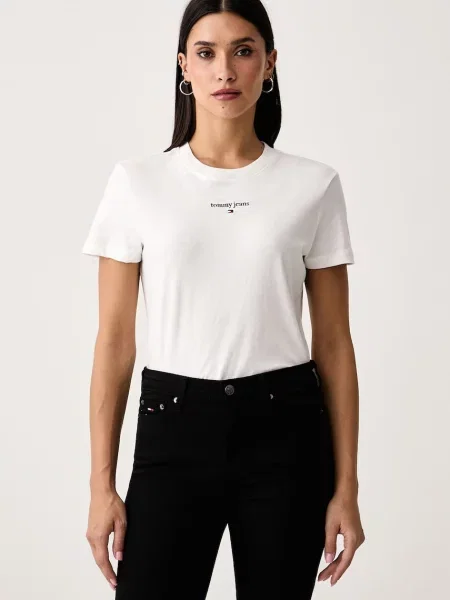 Tommy Jeans T-shirt z bawełną biała