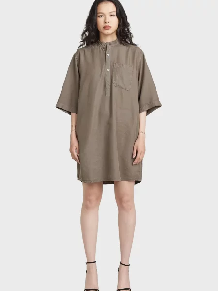 Сукня-сорочка G-star Raw коричнева