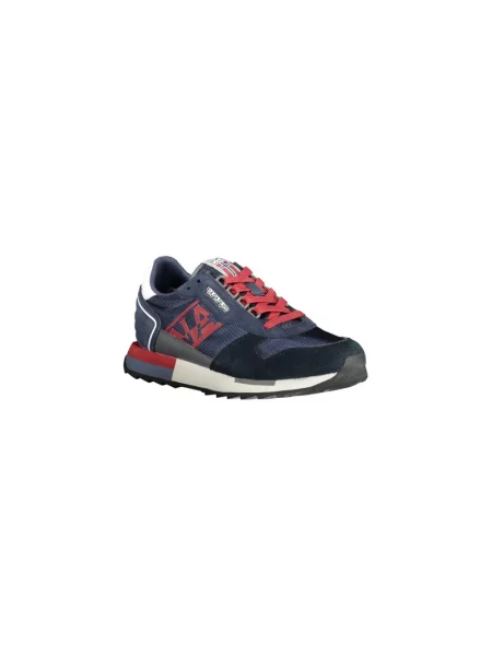 Sneakersy Napapijri skórzane niebieskie