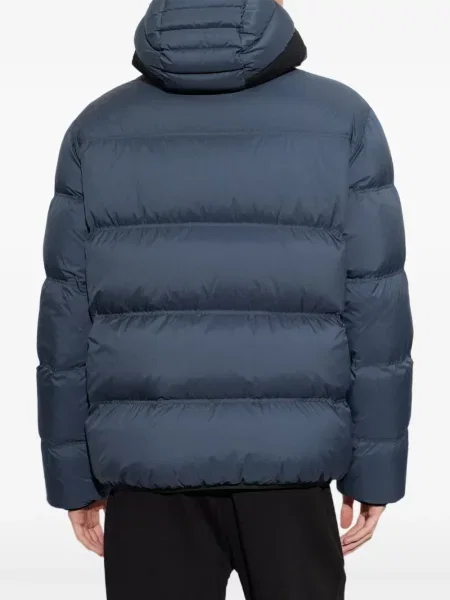 Geacă Moncler cu glugă gri
