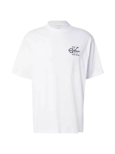 Calvin Klein Jeans Tričko čierna biela