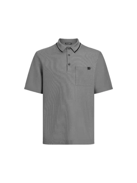 Koszulka polo Dolce And Gabbana szara