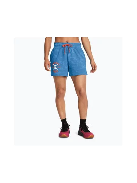 Шорти для тренувань Under Armour Project Rock Underground Terry viral blue/phoenix/white білі