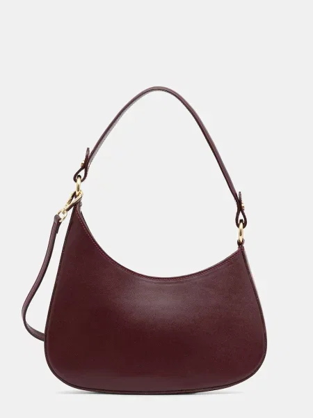 Кожена чанта Answear.LAB бордо