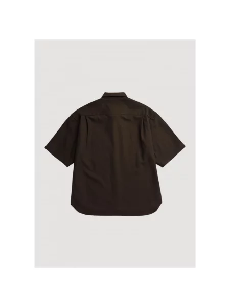 Lniana koszula Norse Projects brązowa