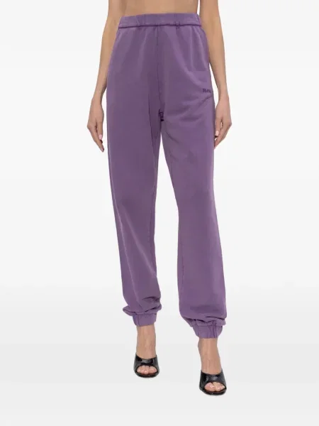 Pantaloni The Attico cu broderie violet