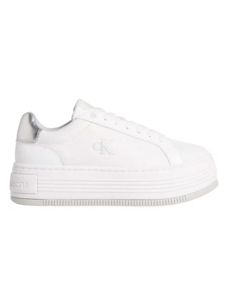 Calvin Klein Jeans Tenisice Bold Flatf Low Lace Mg bijela