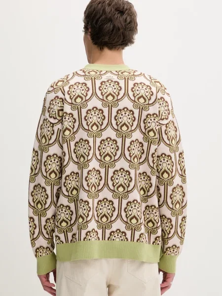 Drôle de Monsieur kardigán Cardigan Tapisserie Florale zöld