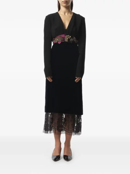 Rochie Lanvin din dantelă albastru