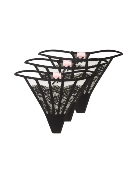 Hunkemöller Tanga Maxime' negru