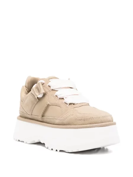 Sneakerși Ugg cu șireturi cu platformă din dantelă