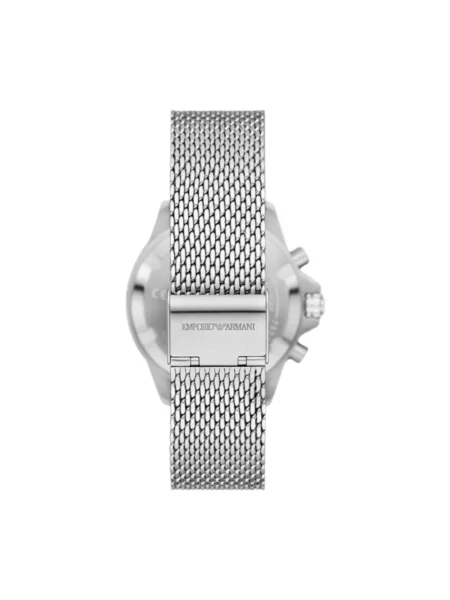 Lniany zegarek Emporio Armani szary