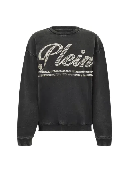 Bluza Philipp Plein z odkrytymi plecami czarna