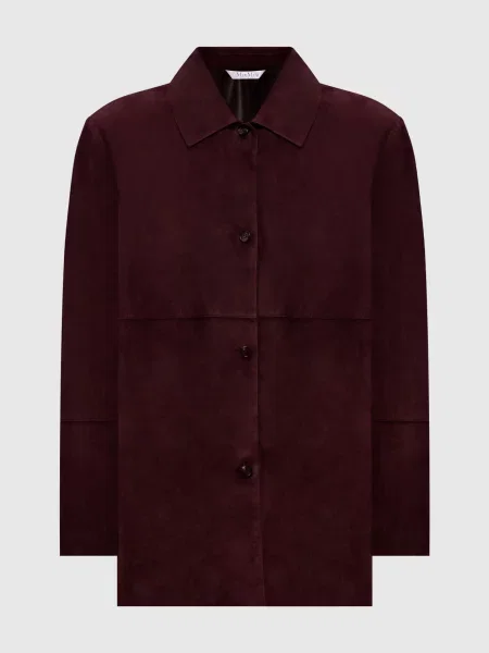 Бордова замшева сорочка GOCCE Max Mara