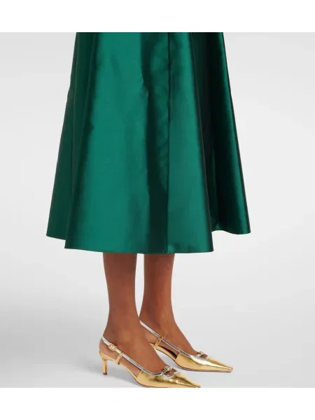 Rochie midi Markarian până la genunchi de costum verde