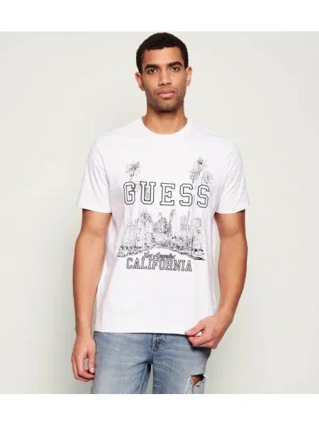Guess Tricou alb