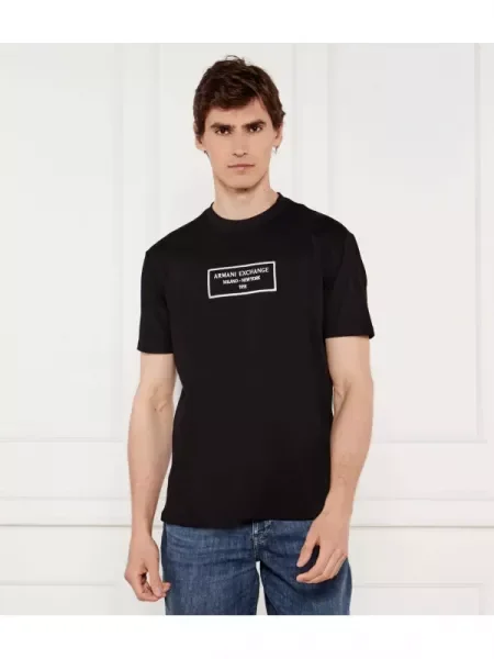 Armani Exchange Tricou negru