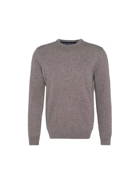 Sweter Barbour wełniany brązowy