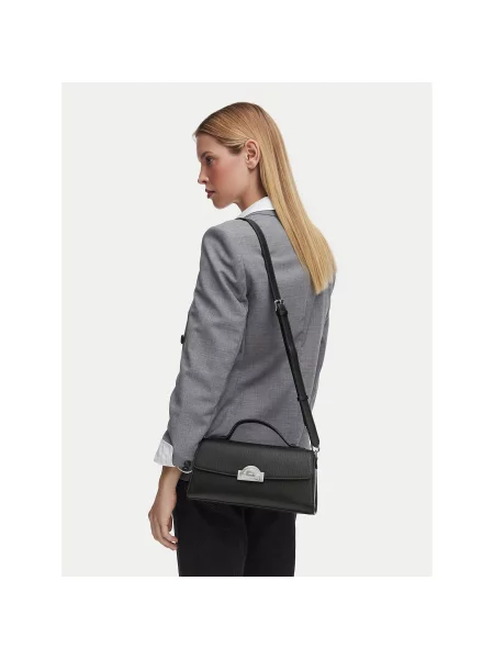 Karl Lagerfeld crossbody torbica iz umetnega usnja K/RSG črna