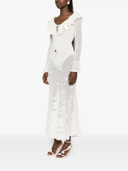 Rochie maxi Self-portrait cu volane