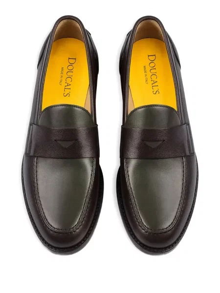 Pantofi loafer Doucal's din piele maro