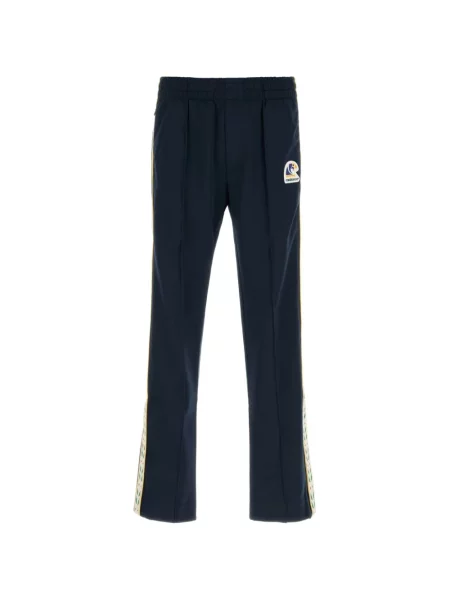 Pantaloni Casablanca cu dungi alergare cu autograf albastru