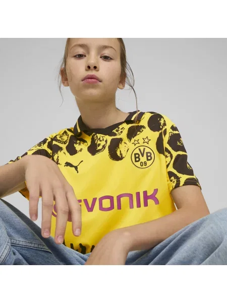 PUMA Młodzieżowa koszulka KIDSUPER × BORUSSIA DORTMUND Odzież żółty