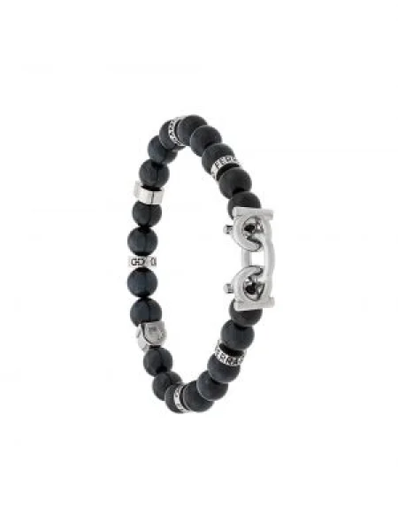 Brăţară Salvatore Ferragamo cu strasuri negru