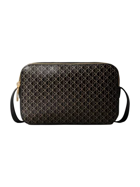 Geantă Calvin Klein Emblem Aop Elongated Camera Bag Black Universal negru