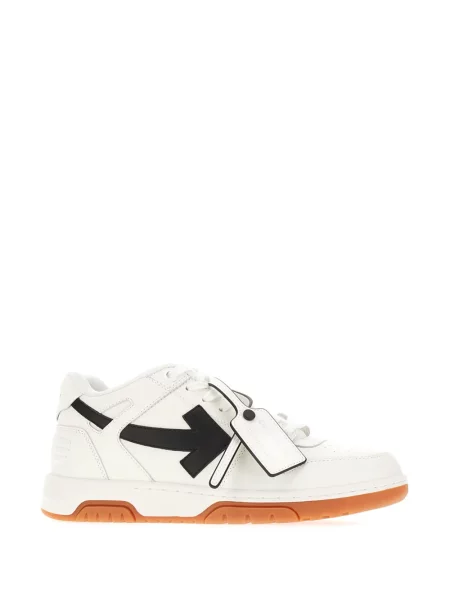 Sneakersy Off-white skórzane biznesowe białe
