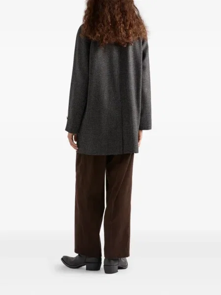 Pantaloni Prada de catifea cord maro