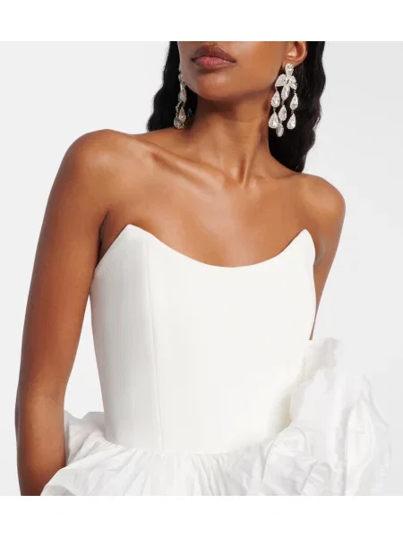 Rochie Rebecca Vallance cu volane alb