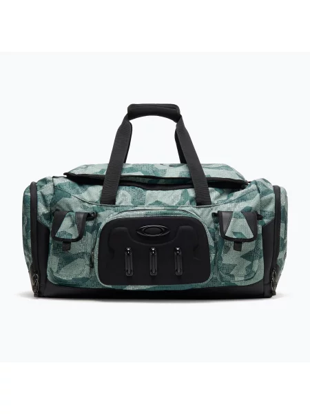 Torba Oakley w abstrakcyjne wzory zielona