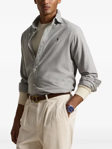 Polo majica Polo Ralph Lauren s vezom keper karirana plava